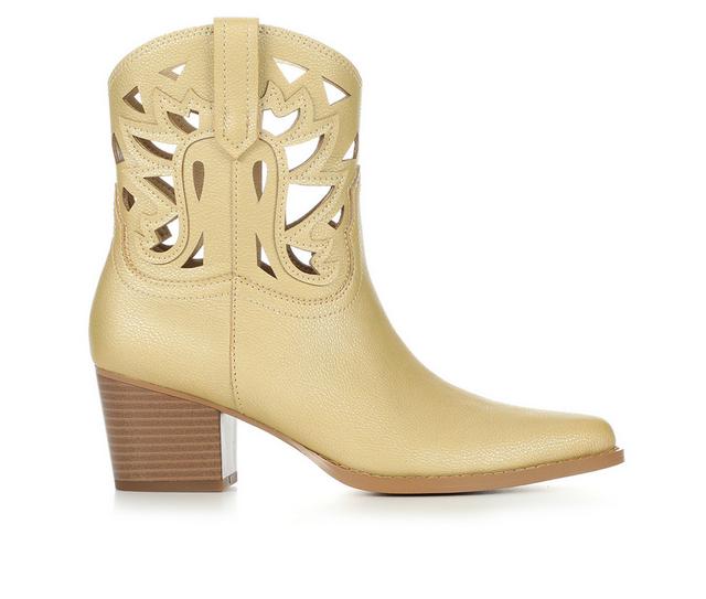 Women's Volatile Esther Western Boots in Gold color
