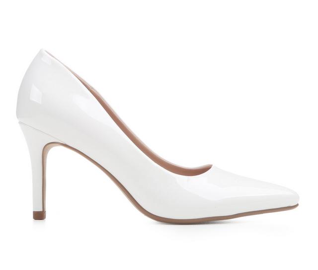 Women's Delicious Florian-S Pumps in White Pat color