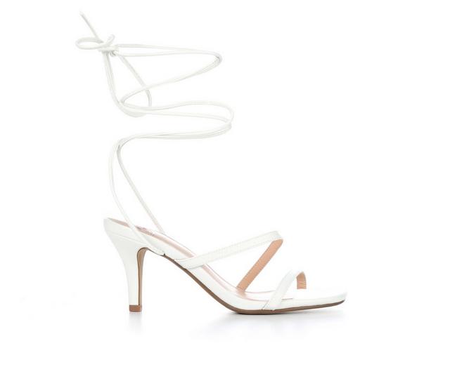 Women's Delicious Spree-S Strappy Heels in White color