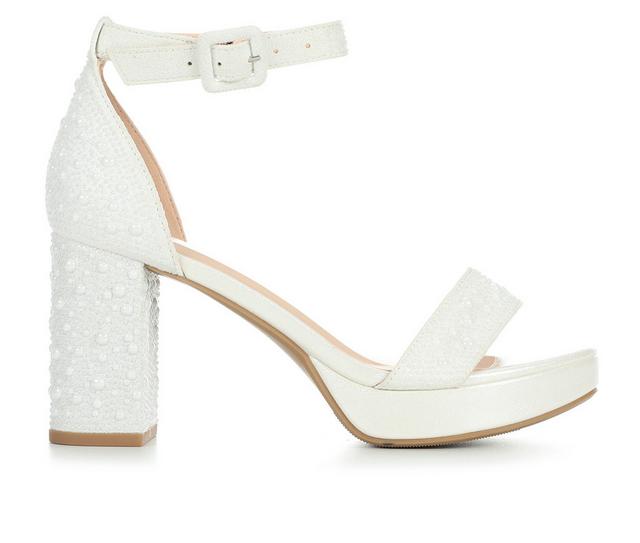 Women's Delicious Somi-S Dress Sandals in White Pearl color