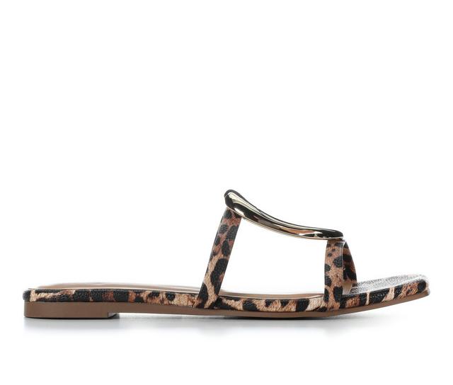 Women's Soda Distant-S Sandals in Leopard color