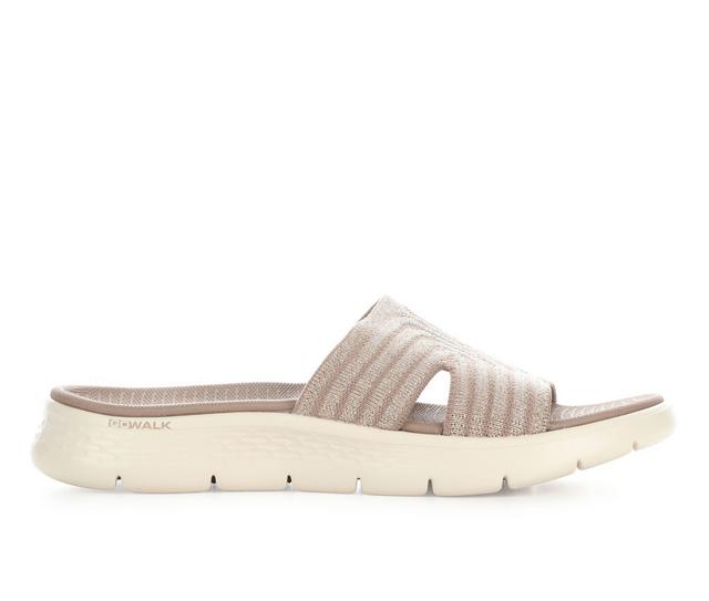 Women's Skechers Go Go Walk Flex 141502 Sandals in Taupe color