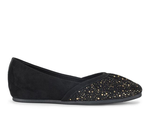 Women's Baretraps Charlie flat Flats in Black/old gold color