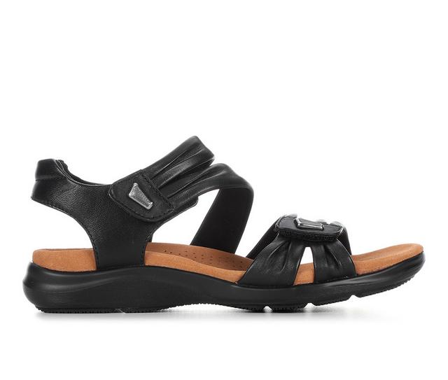 Women's Clarks Kitly Ave Sandals in Black color