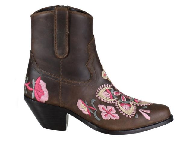 Women's DIBA TRUE Cains Ville Western Boots in Brown/Pink color