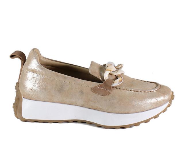 Women's DIBA TRUE Kind Words Sneakers in Gold color