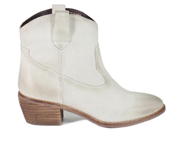 Women's DIBA TRUE Outta Town Western Boots in Off White color