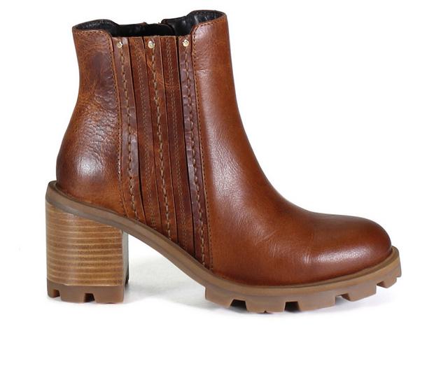 Women's DIBA TRUE Spice Berry Booties in Tan color