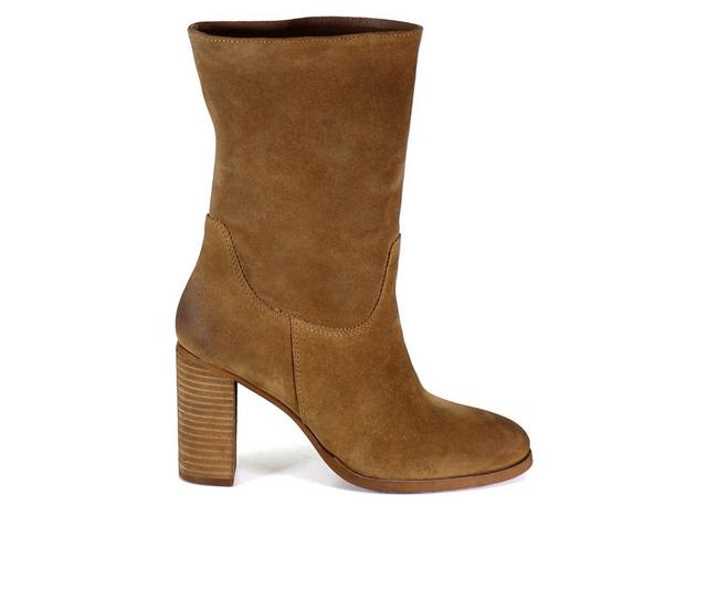 Women's DIBA TRUE Teak Tree Booties in Brandy color