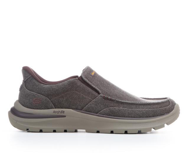 Men's Skechers Talbert Casual Shoes in Chocolate color