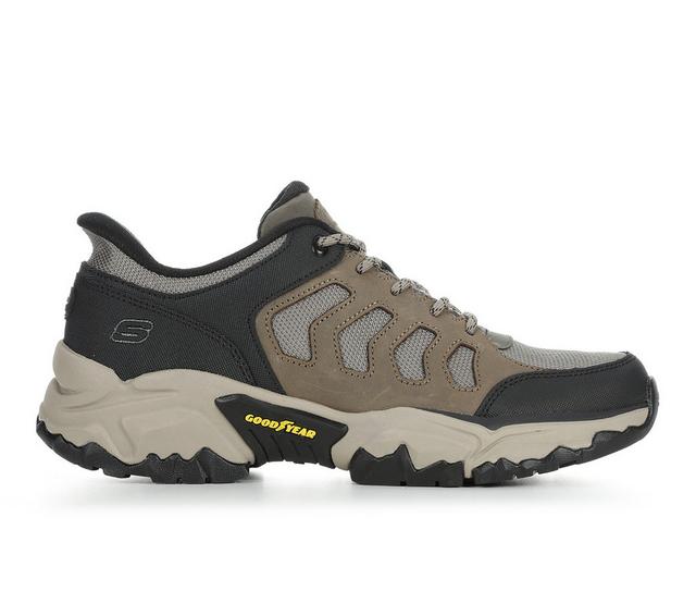 Men's Skechers Jagger Hiking Sneakers in Khaki color