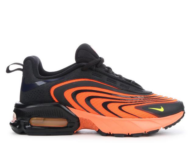 Boys' Nike Air Max Fire Grade School Running Shoes in Crmsn/Lemon/Blk color