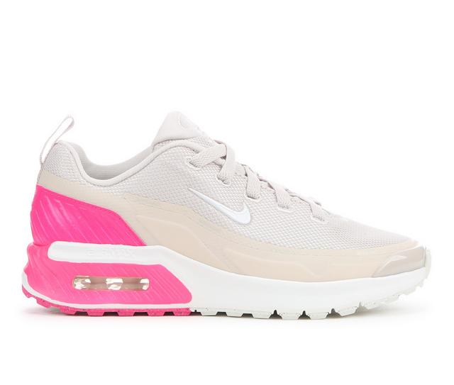 Girls' Nike Big Kid Air Max Bia Running Shoes in Sail/Pink/Gray color