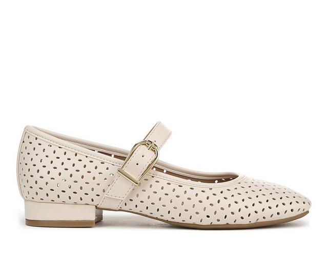 Women's LifeStride Cameo Mary Jane 3 Flats in Cream color