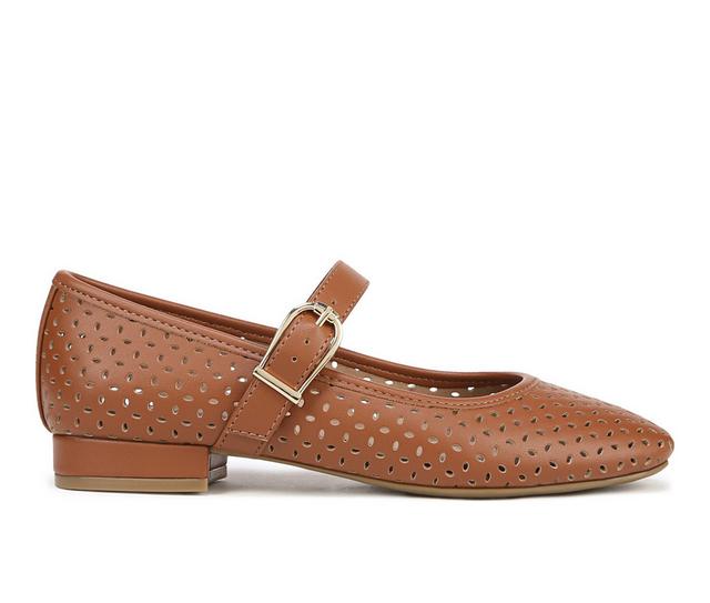 Women's LifeStride Cameo Mary Jane 3 Flats in Tan color