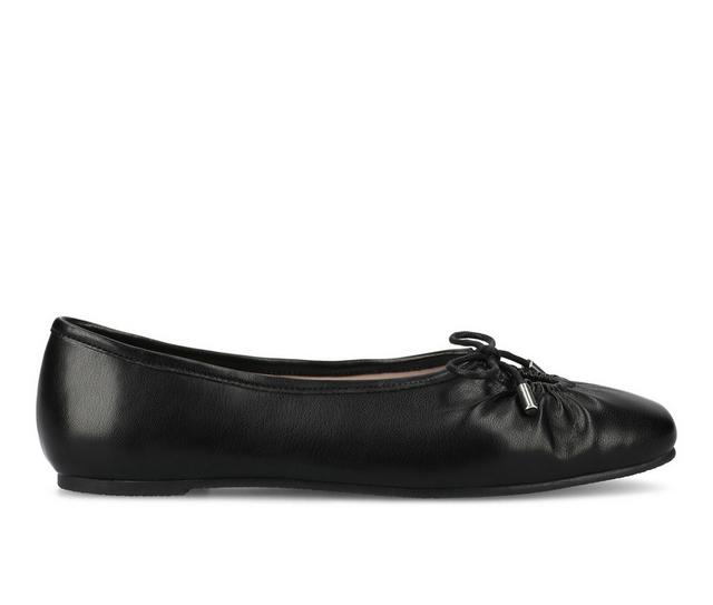 Women's Journee Collection Callee Flats in Black color