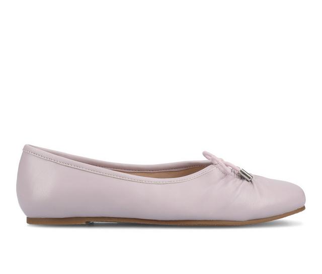 Women's Journee Collection Callee Flats in Lilac color