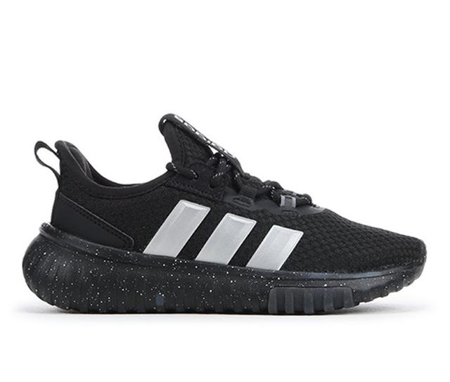 Boys' Adidas Little Kid & Big Kid Kaptir 4.0 K Running Shoes in Black/Silver color