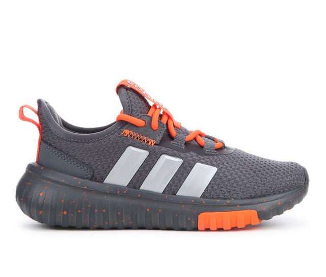 Boys' Adidas Little Kid & Big Kid Kaptir 4.0 K Running Shoes in Gry/Orng/Slvr color