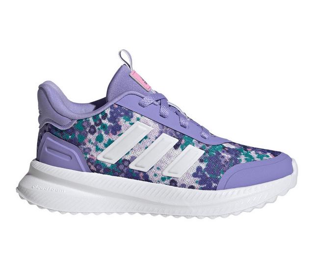 Girls' Adidas Little Kid & Big Kid X_PLRPATH Running Shoes in LtPurp/Wht/Purp color