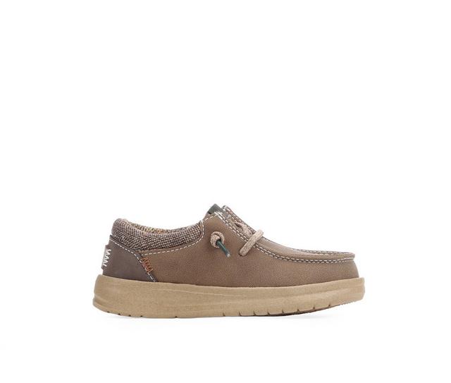 Boys' HEYDUDE Toddler Inf Paul 5-10 Boat Shoes in Nut color