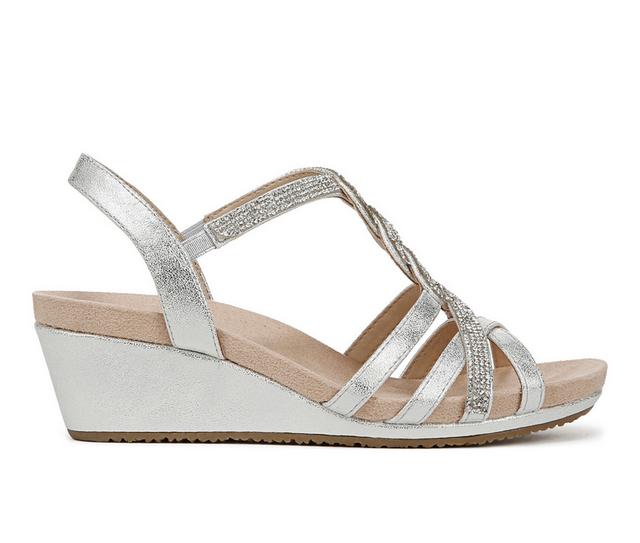 Women's LifeStride Miami Wedges in Silver color