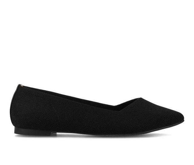 Women's Journee Collection Minnah Flats in Black color