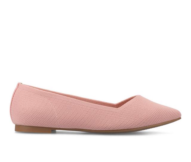 Women's Journee Collection Minnah Flats in Pink color