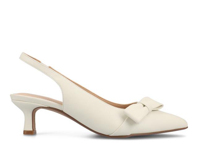 Women's Journee Collection Paloma Pumps in Bone color