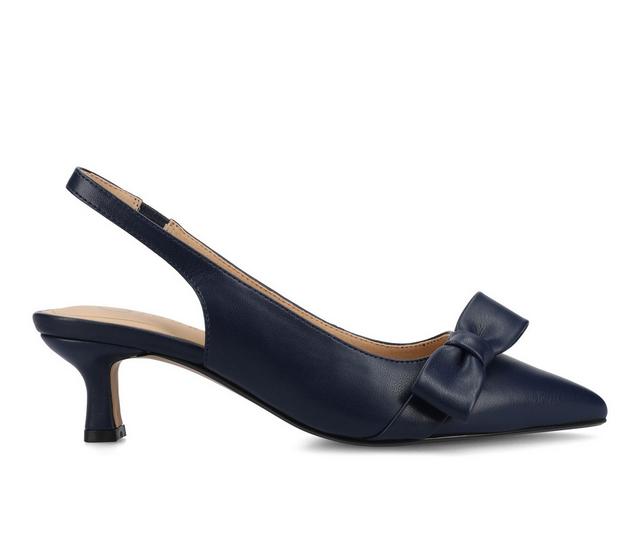 Women's Journee Collection Paloma Pumps in Navy color