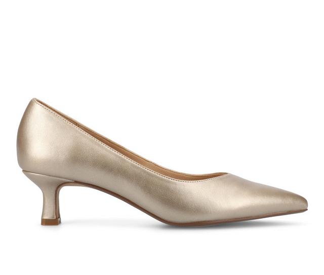 Women's Journee Collection Pammie Pumps in Champagne color