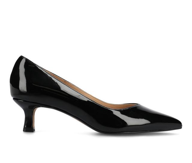 Women's Journee Collection Pammie Pumps in Black pat color