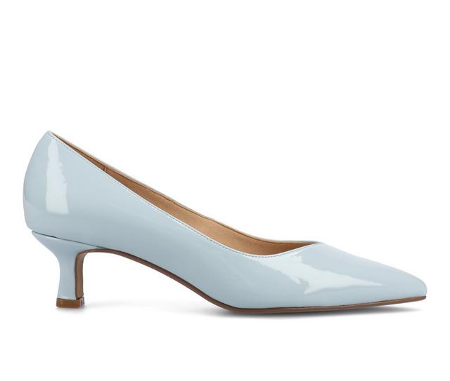 Women's Journee Collection Pammie Pumps in Blue patent color
