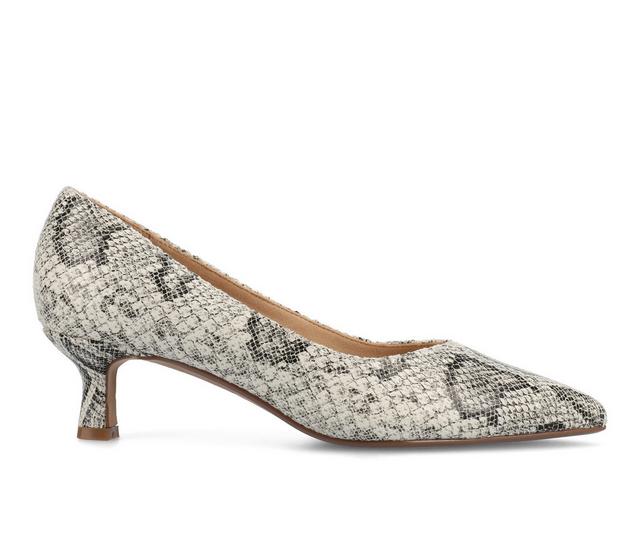 Women's Journee Collection Pammie Pumps in Snake color