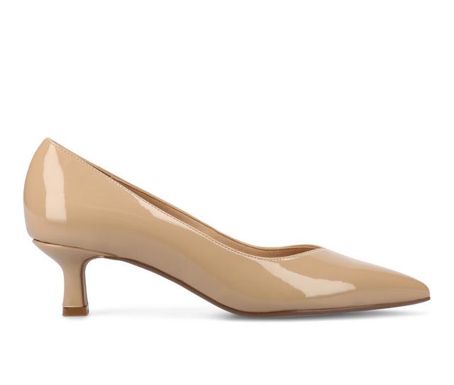 Women's Journee Collection Pammie Pumps in Tan patent color