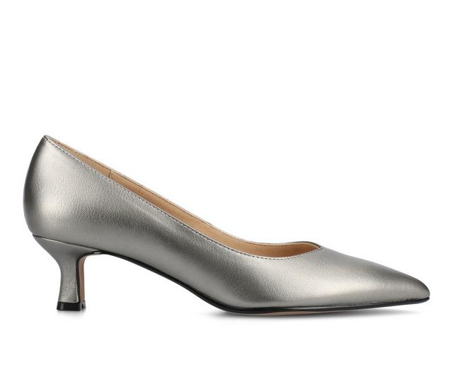 Women's Journee Collection Pammie Pumps in Pewter color