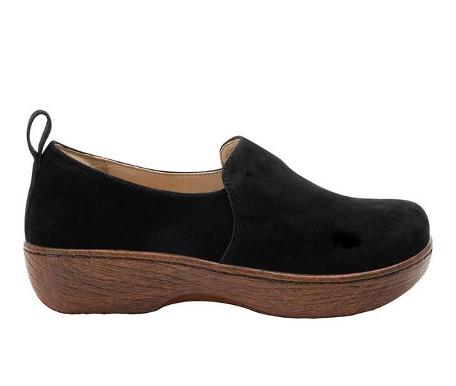Women's ALEGRIA Orygin Work Shoes in Black Truffle color