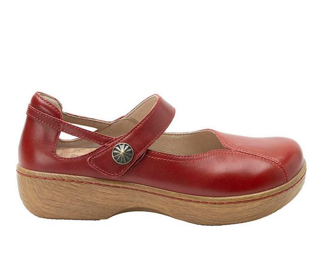 Women's ALEGRIA Onika Work Shoes in Big Red color
