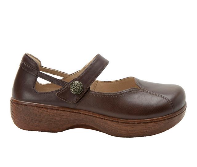 Women's ALEGRIA Onika Work Shoes in Coffee Bean color