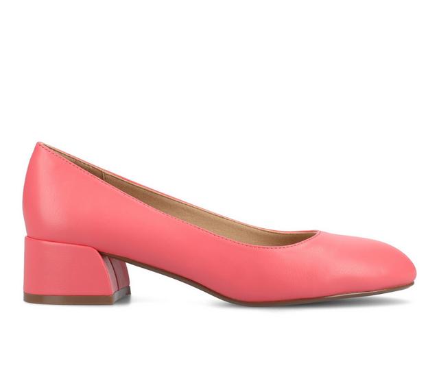 Women's Journee Collection SaarII Pumps in Coral color