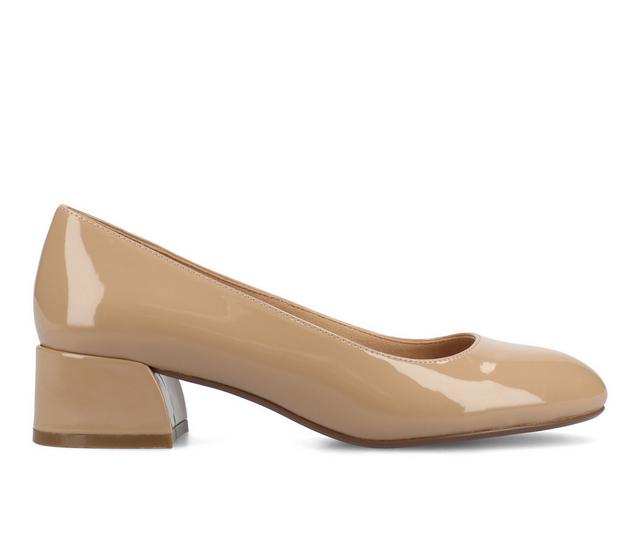 Women's Journee Collection SaarII Pumps in Patent/Nude color