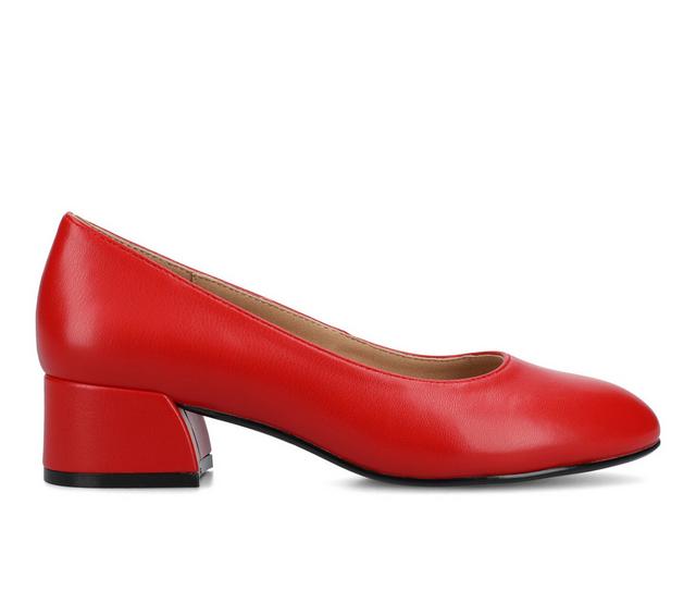 Women's Journee Collection SaarII Pumps in Red color