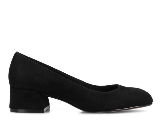 Women's Journee Collection SaarII Pumps in Black Suede color