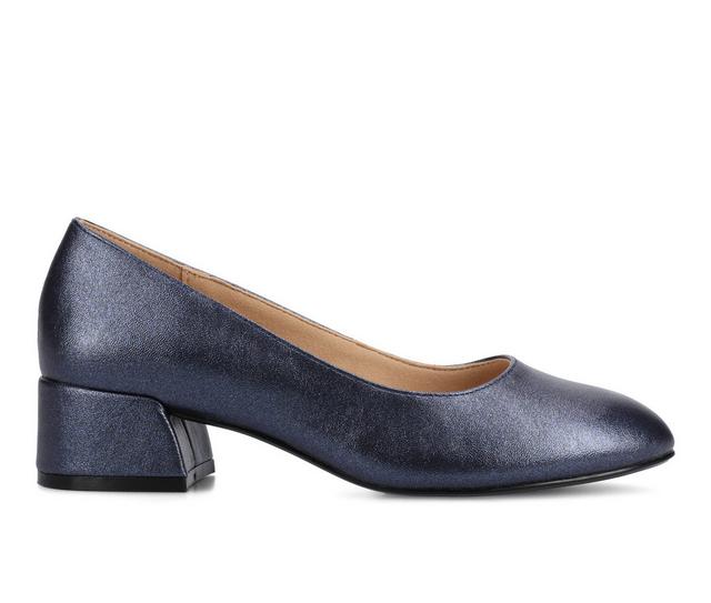 Women's Journee Collection SaarII Pumps in Midnight color