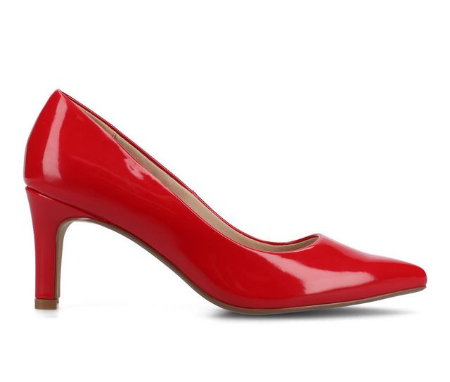 Women's Journee Collection Scylee Pumps in Red Patent color