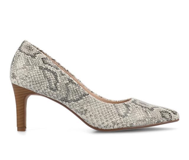 Women's Journee Collection Scylee Pumps in Snake color
