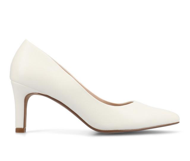 Women's Journee Collection Scylee Pumps in White color