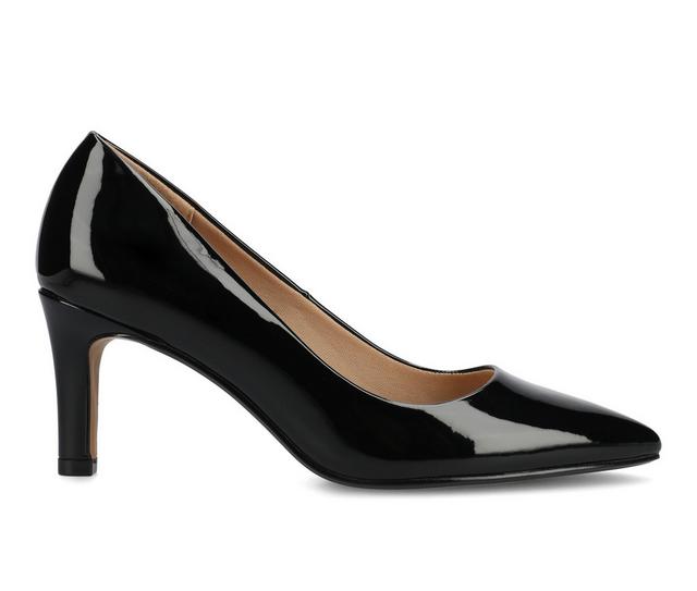 Women's Journee Collection Scylee Pumps in Black Patent color