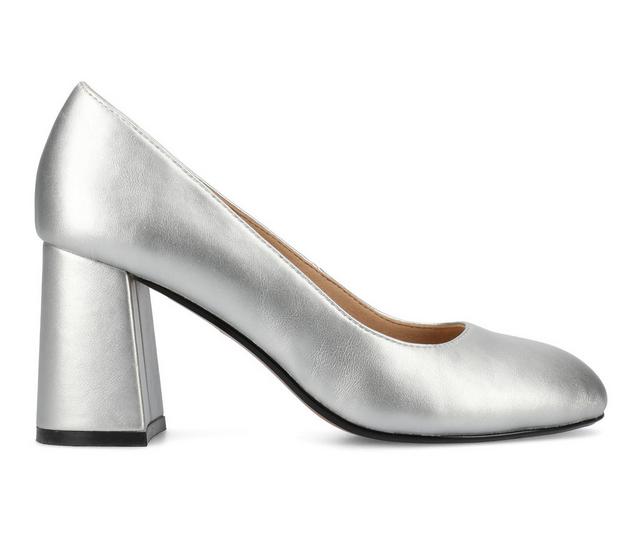 Women's Journee Collection Seraphina Pumps in Silver color