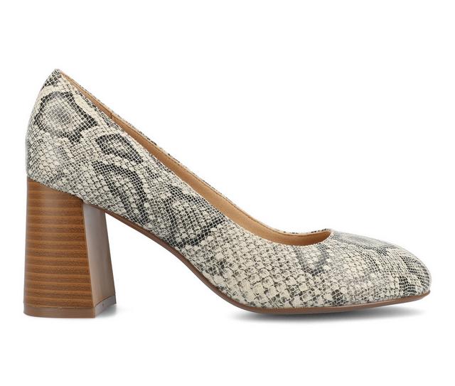 Women's Journee Collection Seraphina Pumps in Snake color